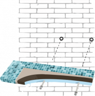 Полка консольная