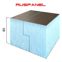 Теплоизоляционная панель ruspanel xps rpg basic 2 L 80 мм
